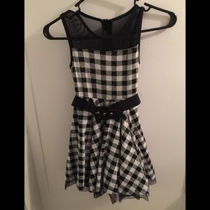 Black & white chequered dress 7